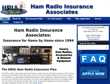 Tablet Screenshot of hamradioinsurance.com